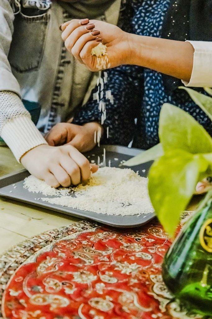 رزرو آنلاین تجربه پخت گوشت لوبیا غذای اصیل کاشان