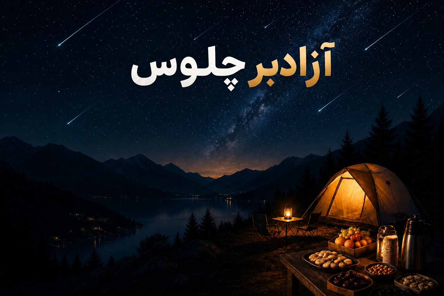 کمپینگ آزادبر(دیدن بارش شهابی و کمپینگ)
