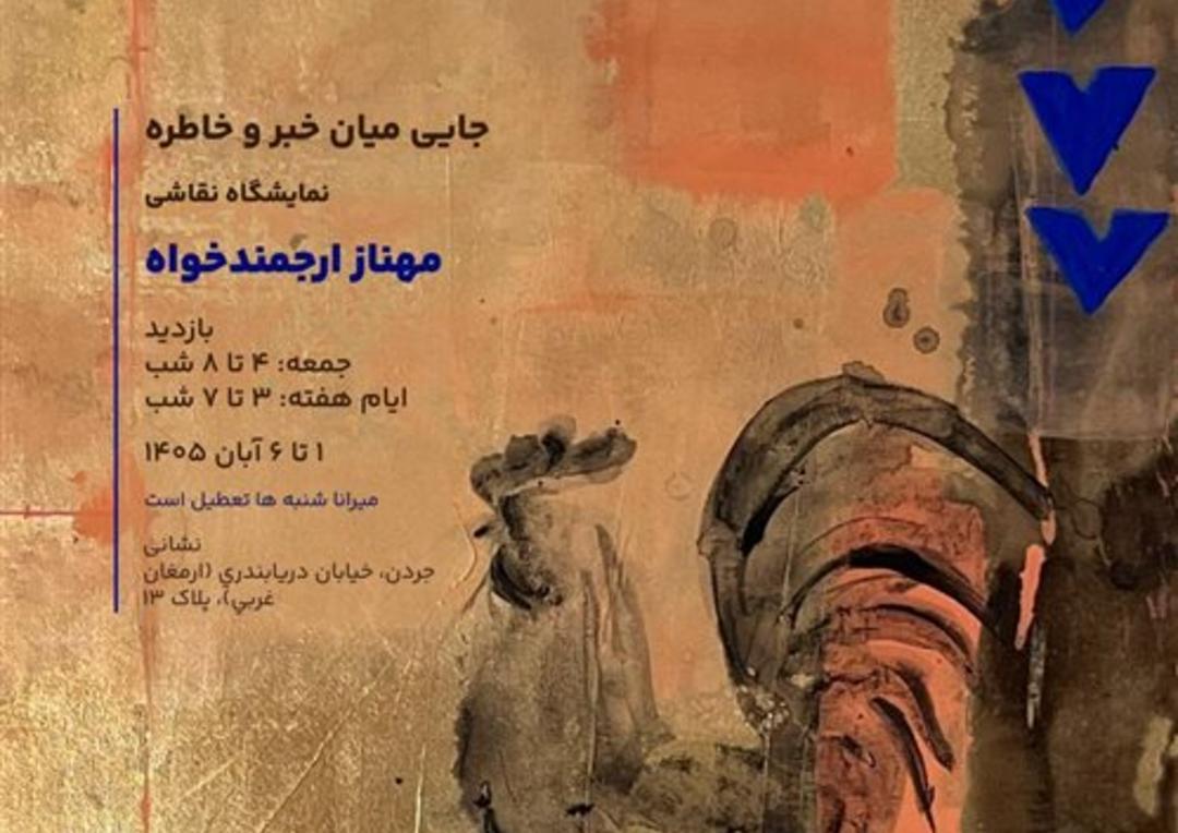 نمایشگاه مهناز ارجمندخواه با نام جایی میان خبر و خاطره