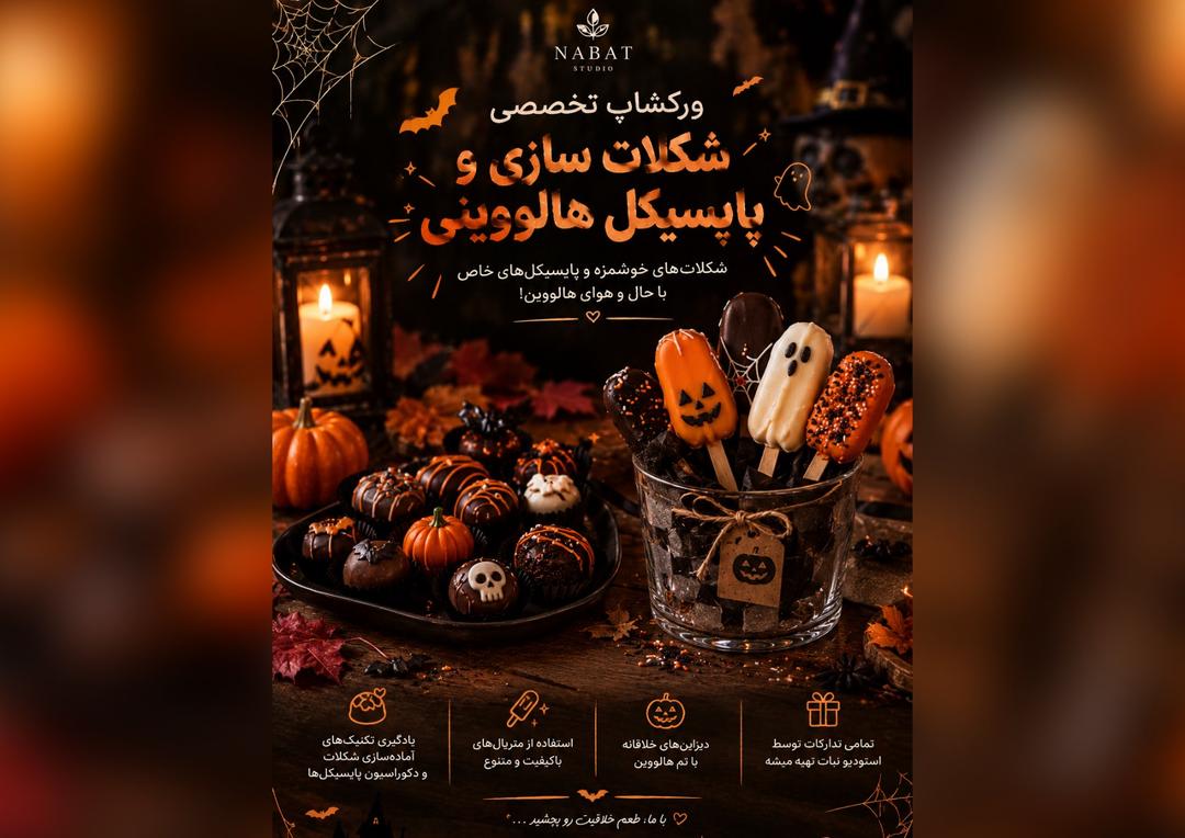  جادوی شکلات پاپسیکل هالووین در استودیو نبات